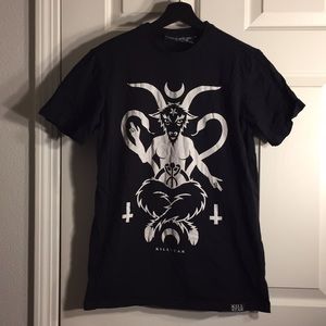Killstar baphomet tee shirt. Small. Like new.